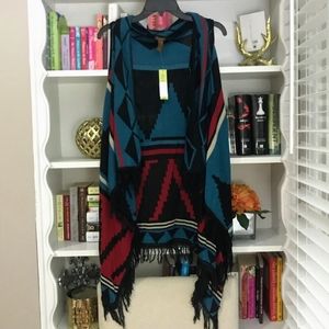 Tribal Fringe Long Sweater Vest